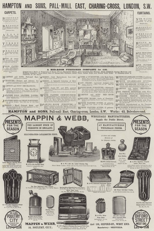 Page of Advertisements by English School