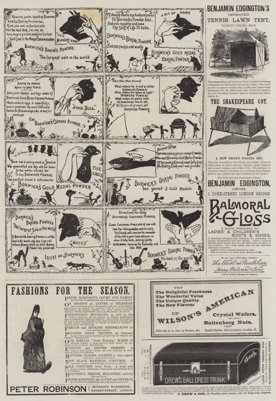 Page of Advertisements by English School