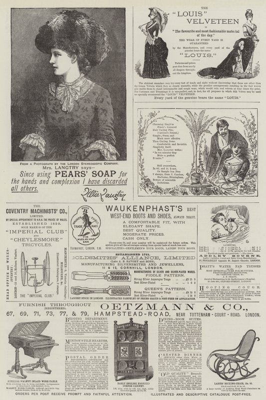 Page of Advertisements by English School