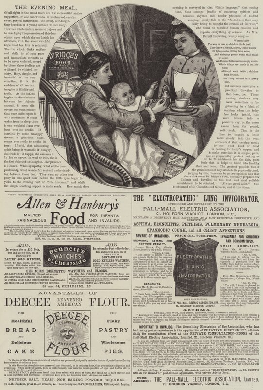 Page of Advertisements by English School