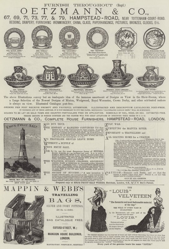 Page of Advertisements by English School