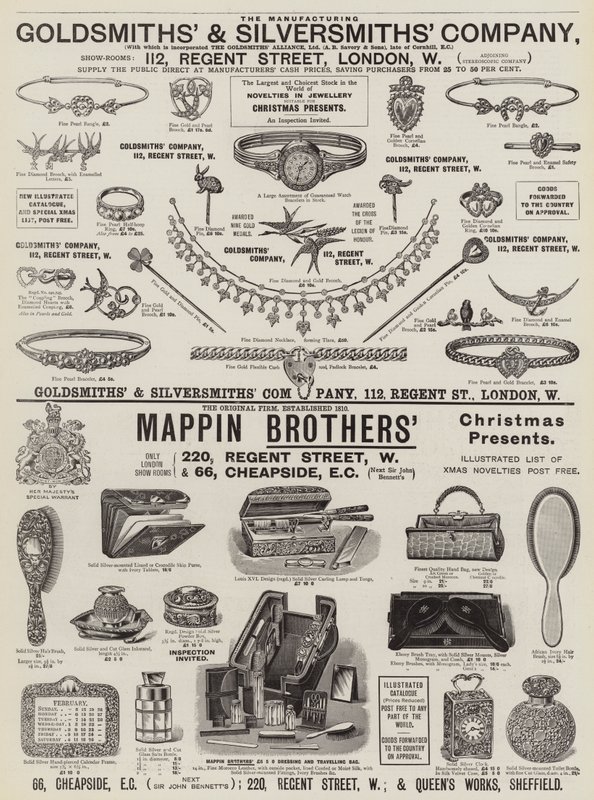 Page of Advertisements by English School