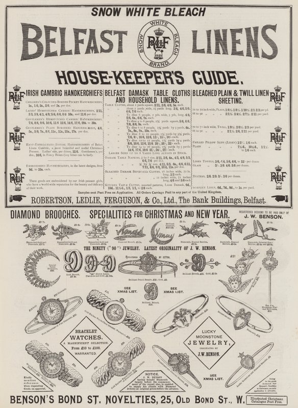 Page of Advertisements by English School