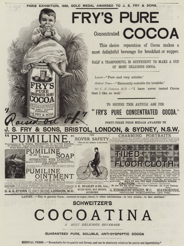 Page of Advertisements by English School