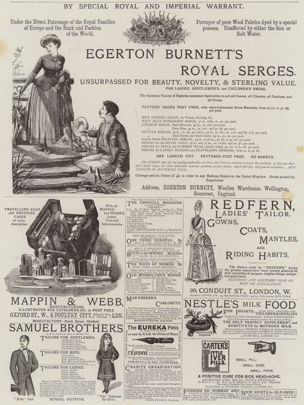 Page of Advertisements by English School