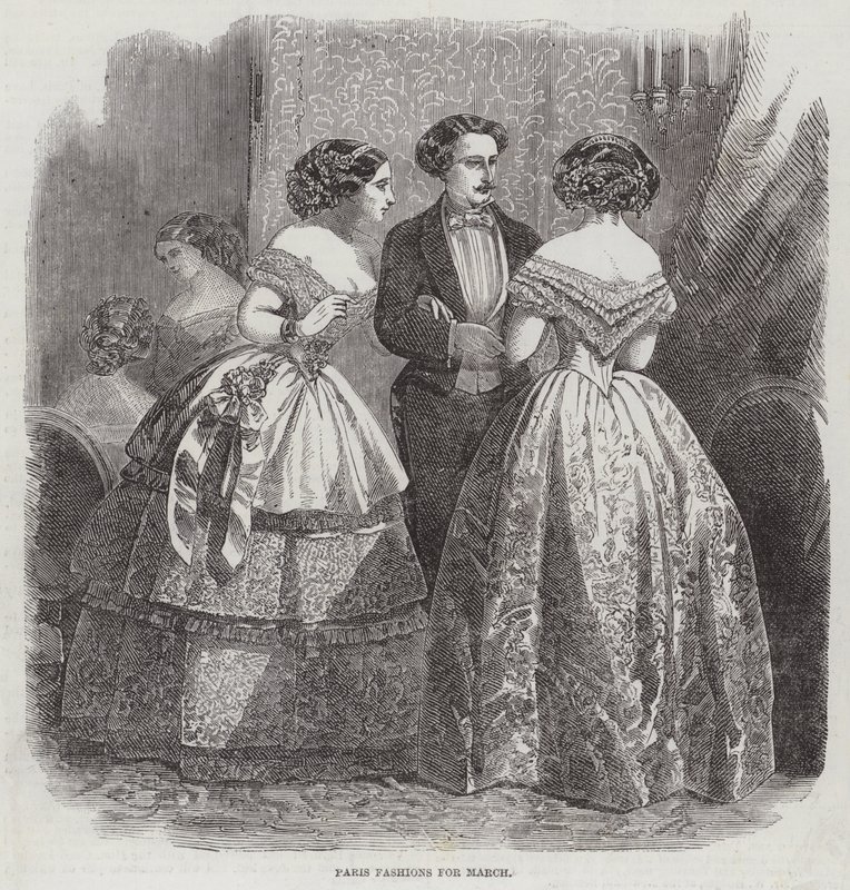 Paris Fashions for March by English School
