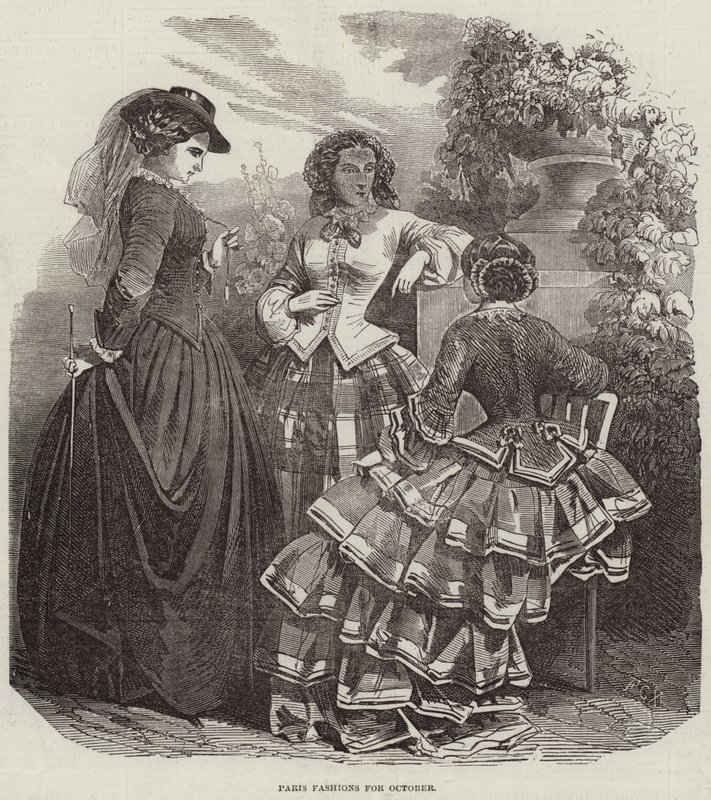 Paris Fashions for October by English School