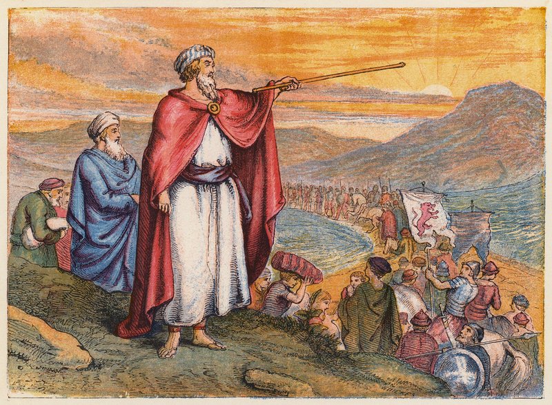 Passage of the Red Sea by English School