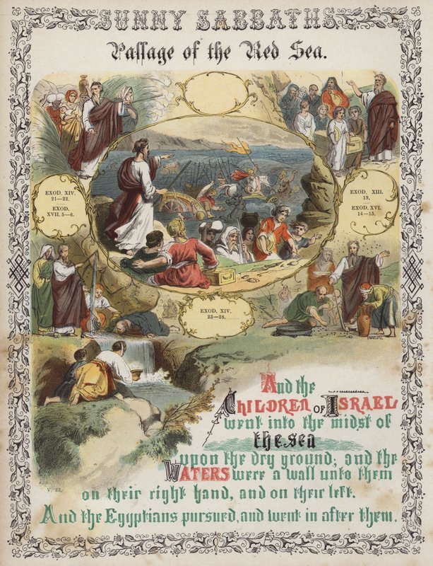 Passage of the Red Sea by English School