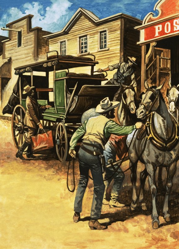 Passengers Beginning Their Journey Across America by English School