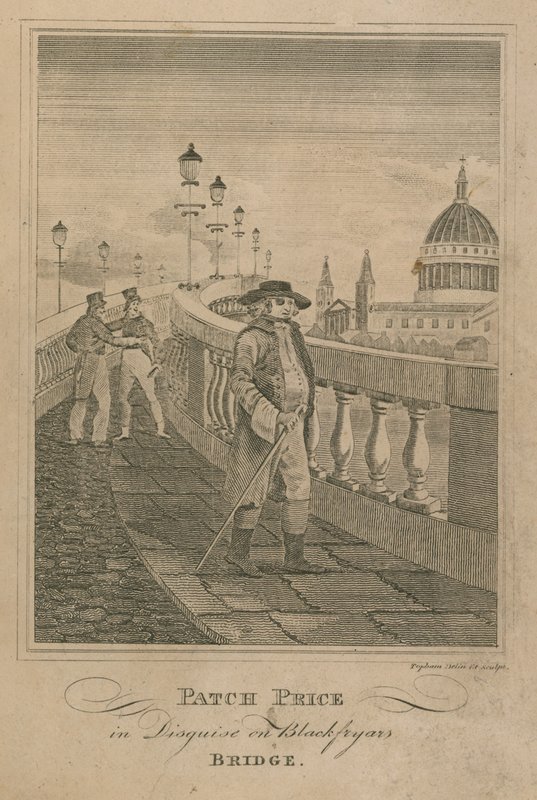 Patch Price in disguise on Blackfryars Bridge by English School