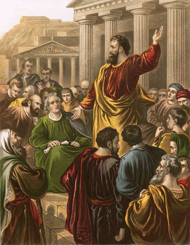 Paul at Athens by English School