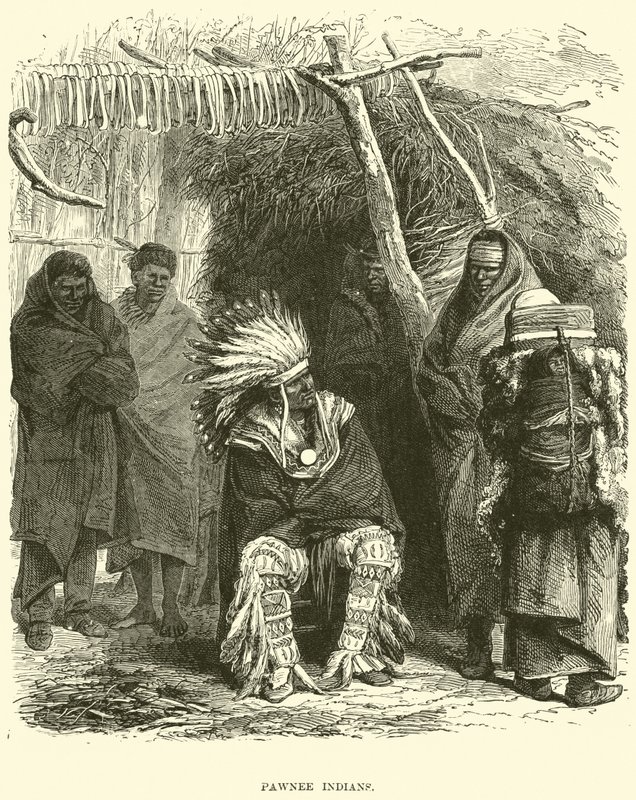 Pawnee Indians by English School