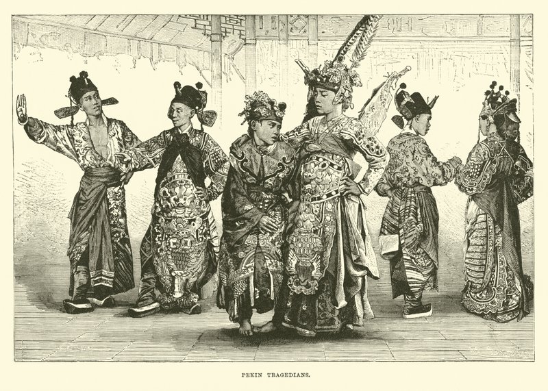 Peking Tragedians by English School