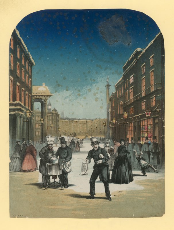 People in St Martins Place by English School