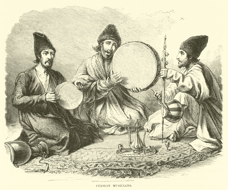 Persian Musicians by English School