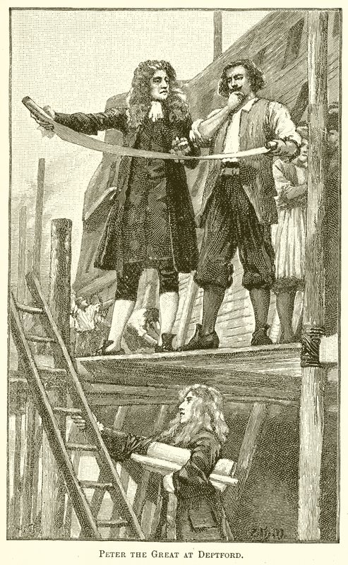 Peter the Great at Deptford by English School