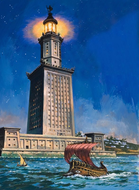 Pharos of Alexandria by English School