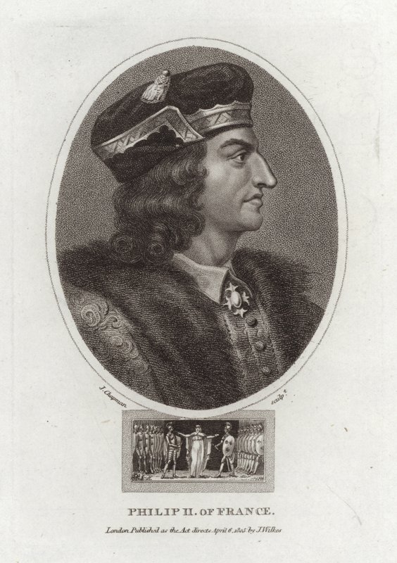 Philip II of France by English School