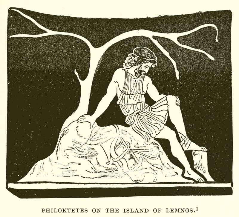 Philoctetes on the Island of Lemnos by English School