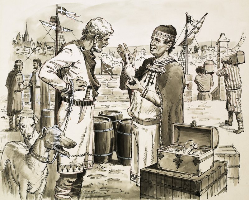 Phoenician Traders by English School