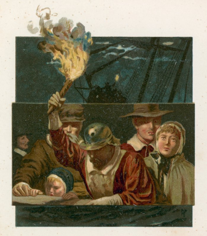 Pilgrim Fathers by English School