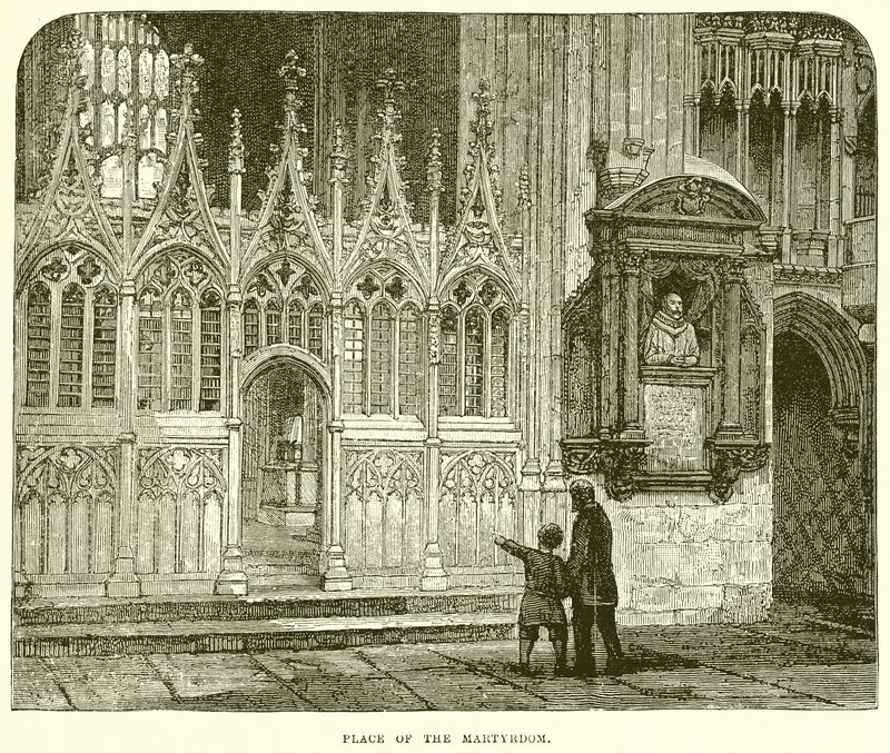 Place of the Martyrdom by English School