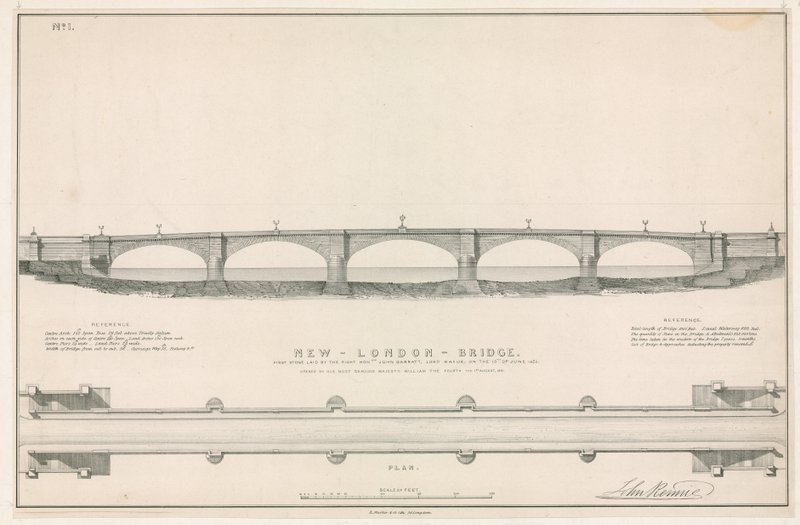 Plan for New London Bridge by English School