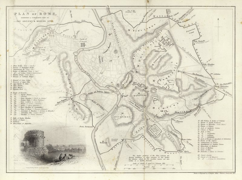 Plan of Rome by English School