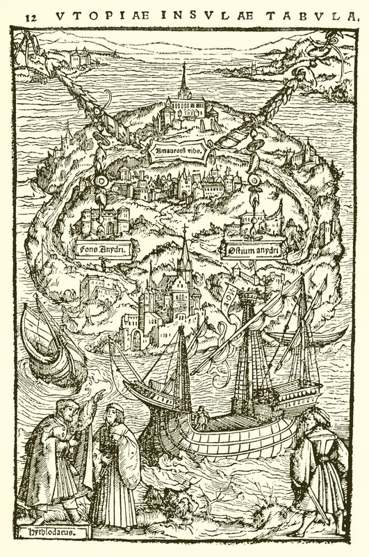 Plan of Utopia by English School