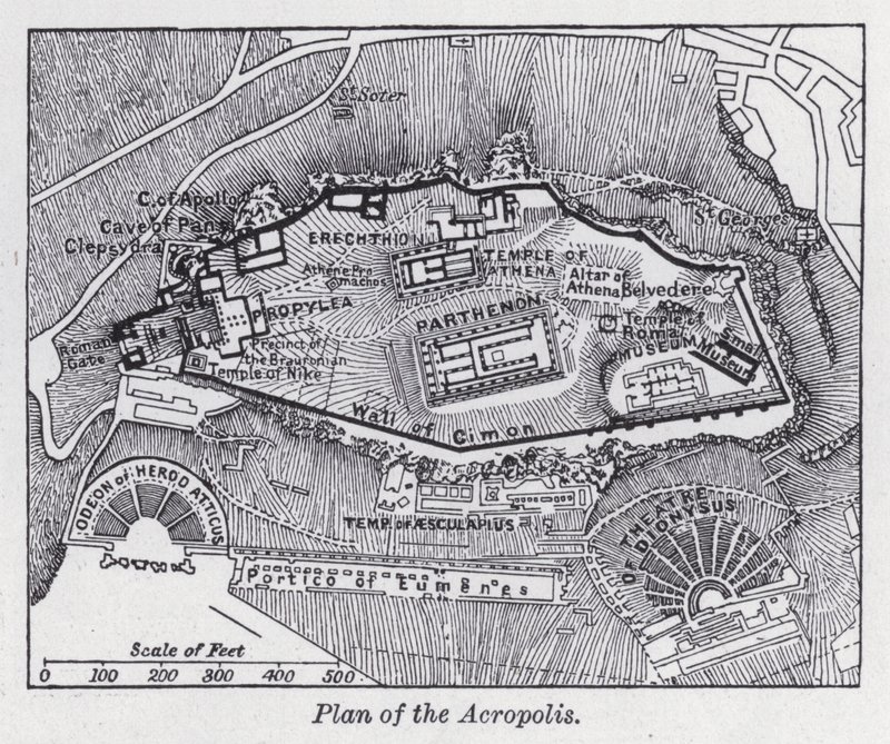 Plan of the Acropolis by English School