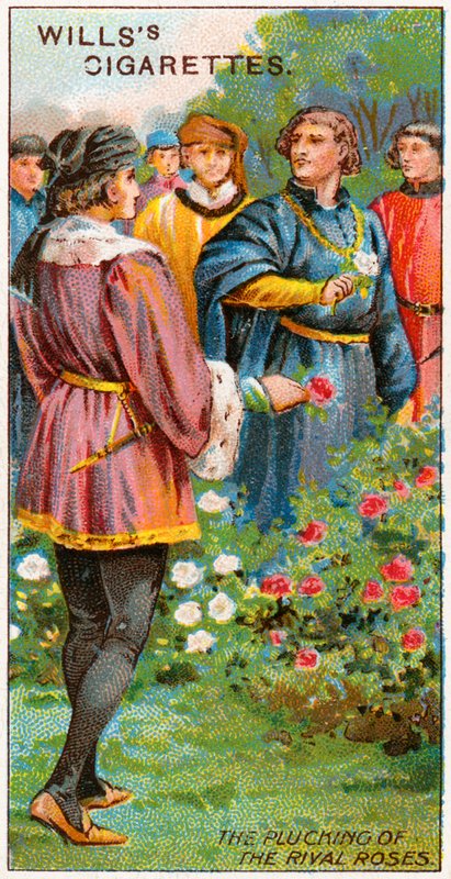 Plucking of the Rival Roses by English School