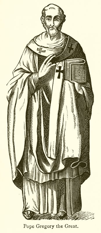 Pope Gregory the Great by English School