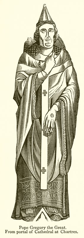 Pope Gregory the Great by English School
