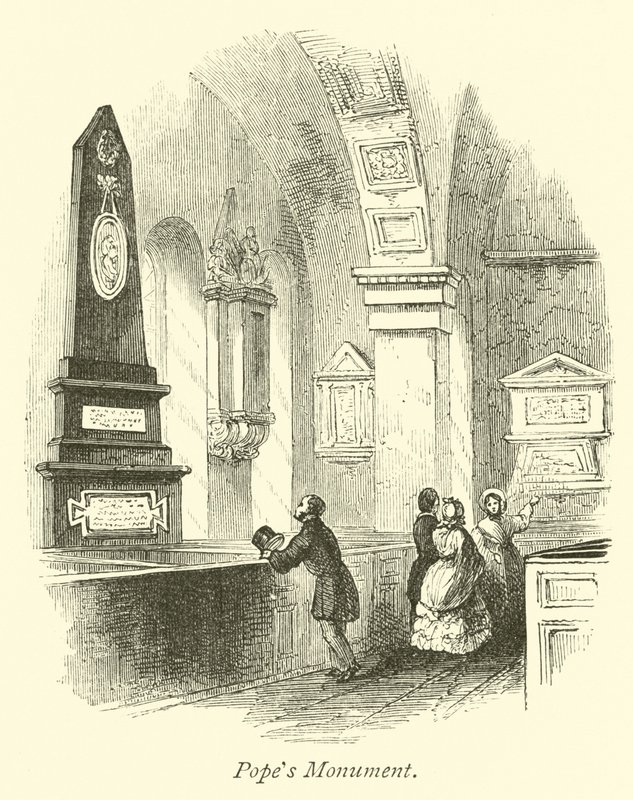 Popes Monument by English School