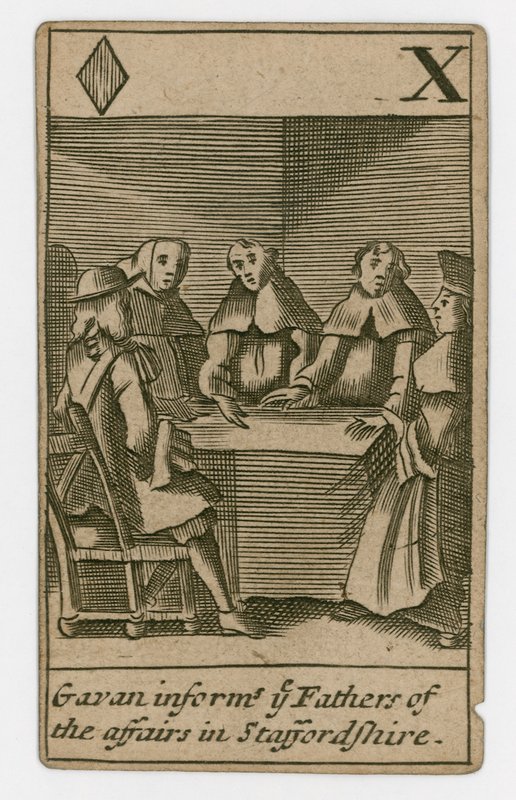 Popish Plot Playing Card by English School