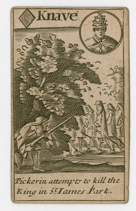 Popish Plot Playing Card by English School
