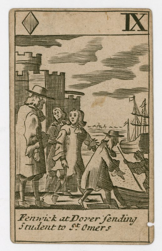 Popish Plot Playing Card by English School