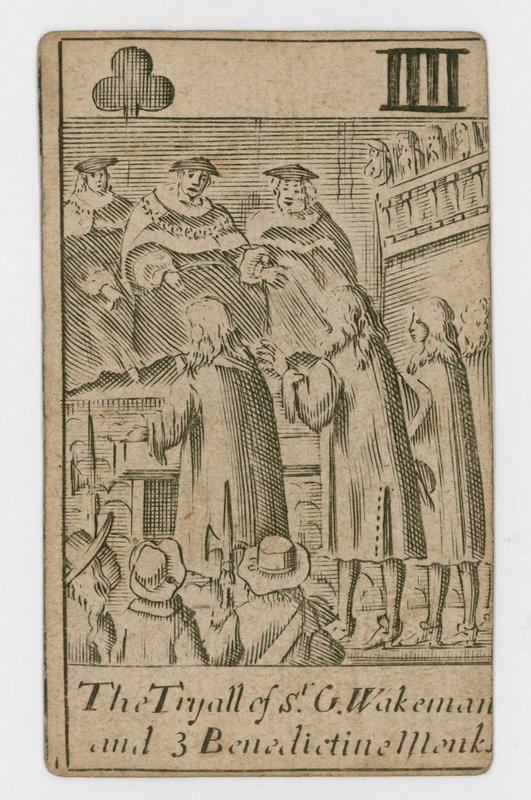 Popish Plot playing card by English School