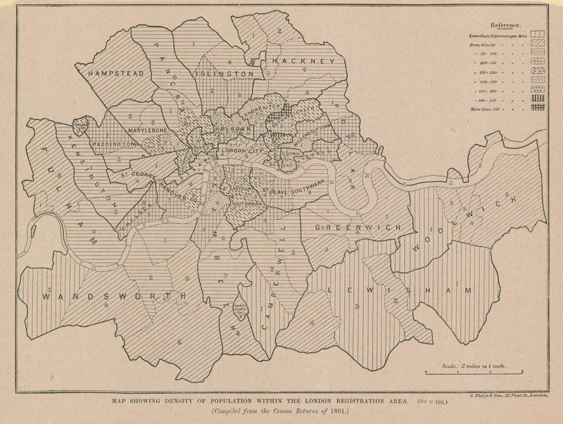 Population Within the London Registration Area by English School