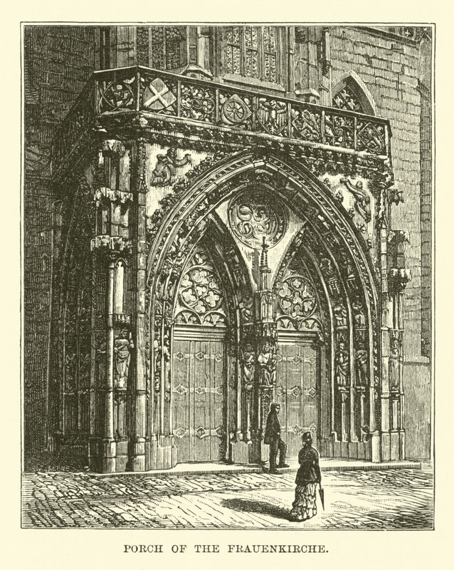 Porch of the Frauenkirche by English School