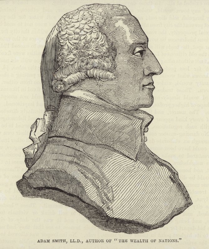 Portrait of Adam Smith by English School
