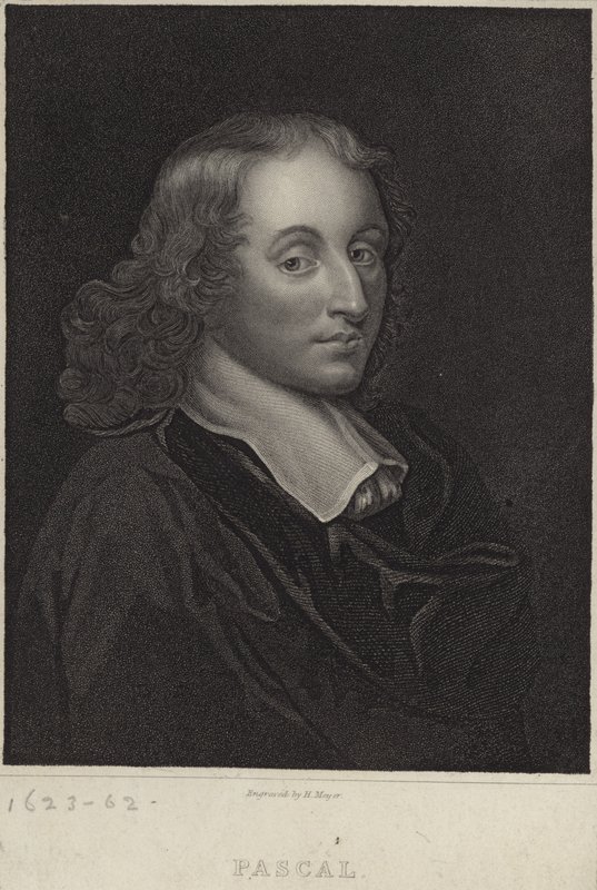 Portrait of Blaise Pascal by English School