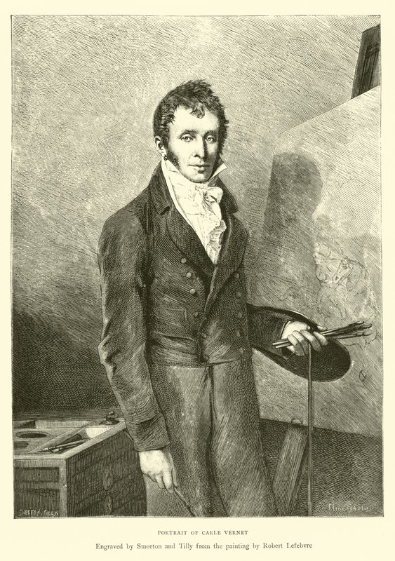 Portrait of Carle Vernet by English School