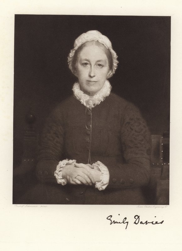 Portrait of Emily Davies by English School