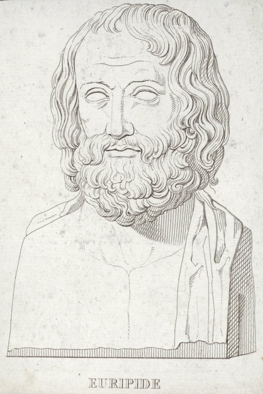 Portrait of Euripides by English School