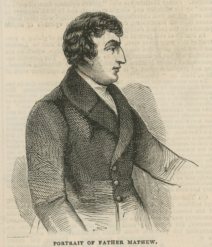 Portrait of Father Theobald Mathew by English School