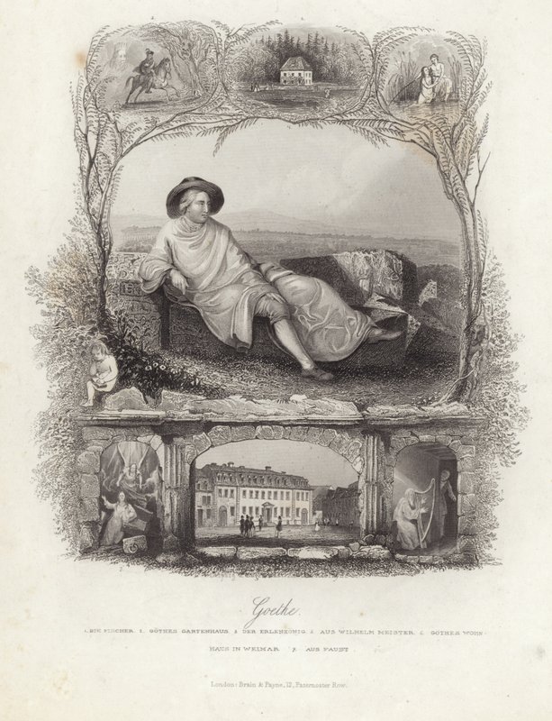 Portrait of Goethe by English School