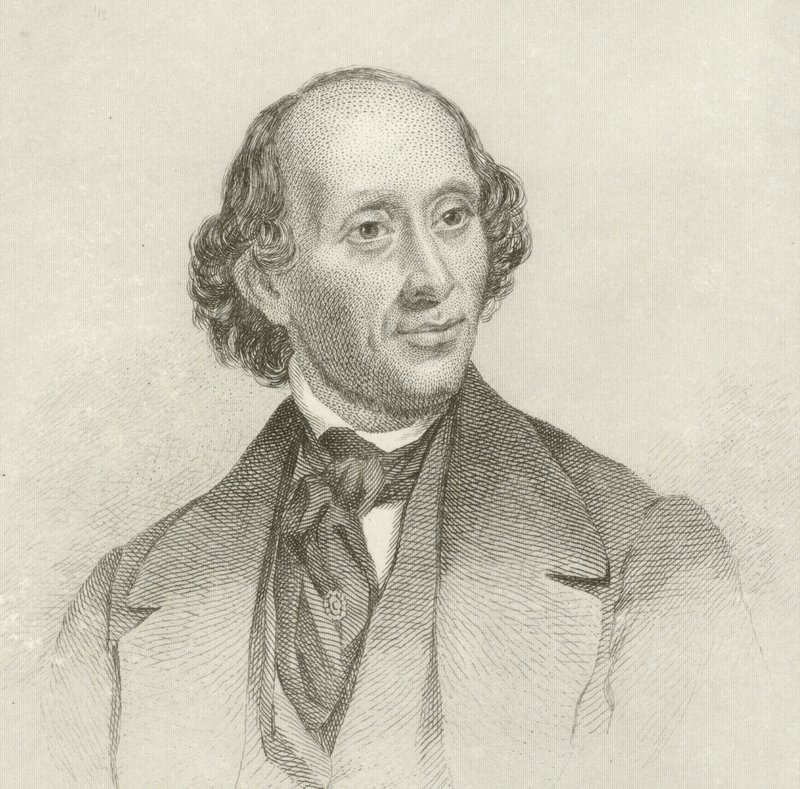 Portrait of Hans Christian Andersen by English School