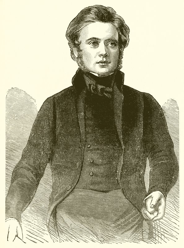 Portrait of John Bright in 1843 by English School